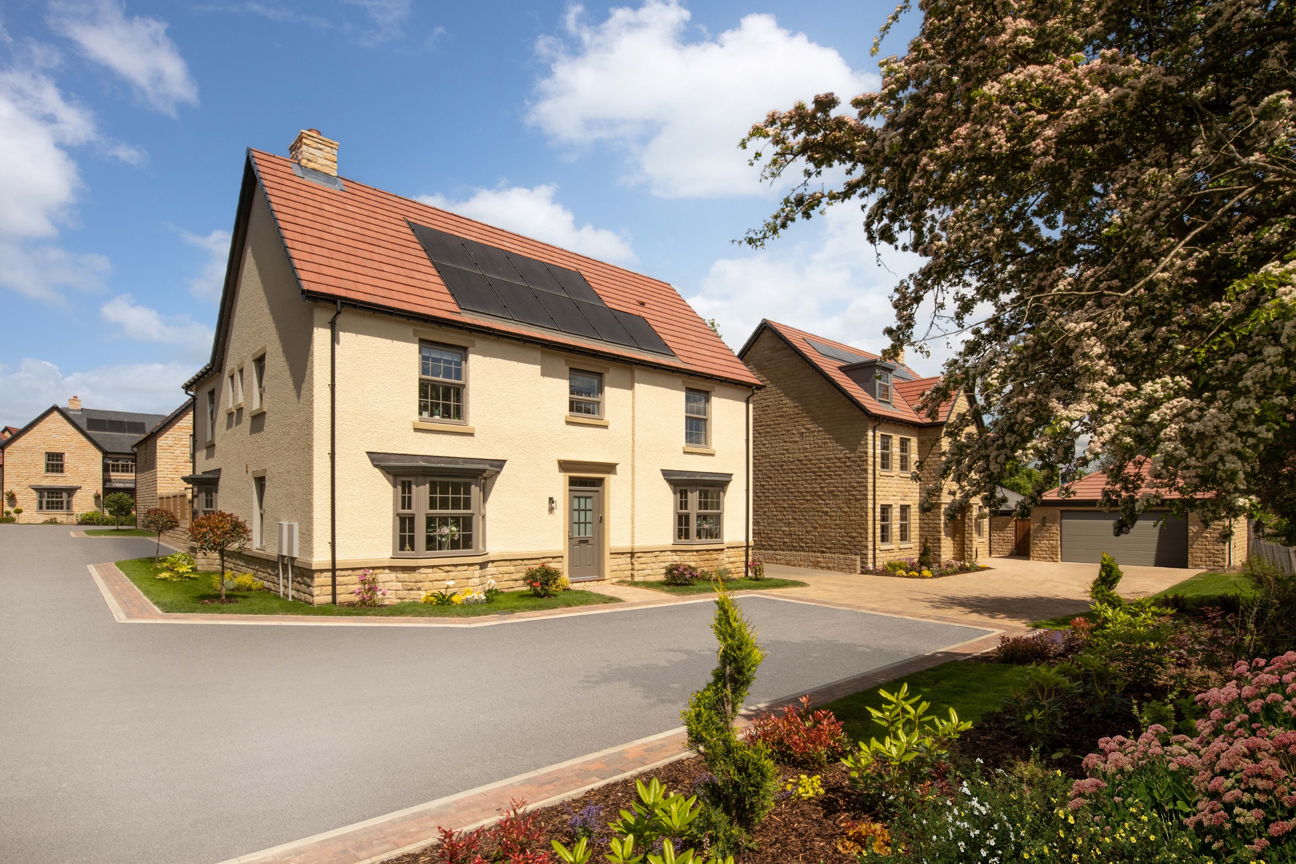 Streetscene at Imperial Court, Burley in Wharfedale
