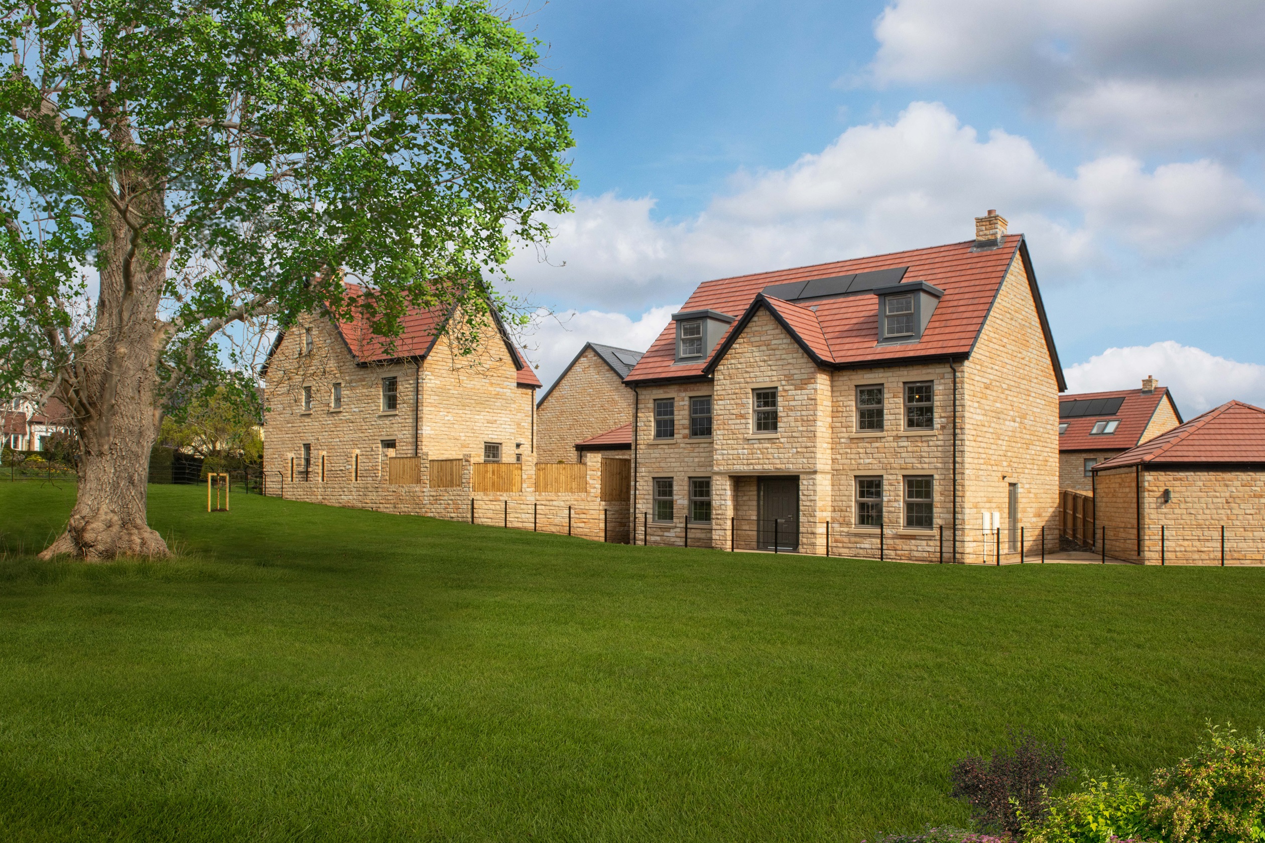 Streetscene at Imperial Court, Burley in Wharfedale