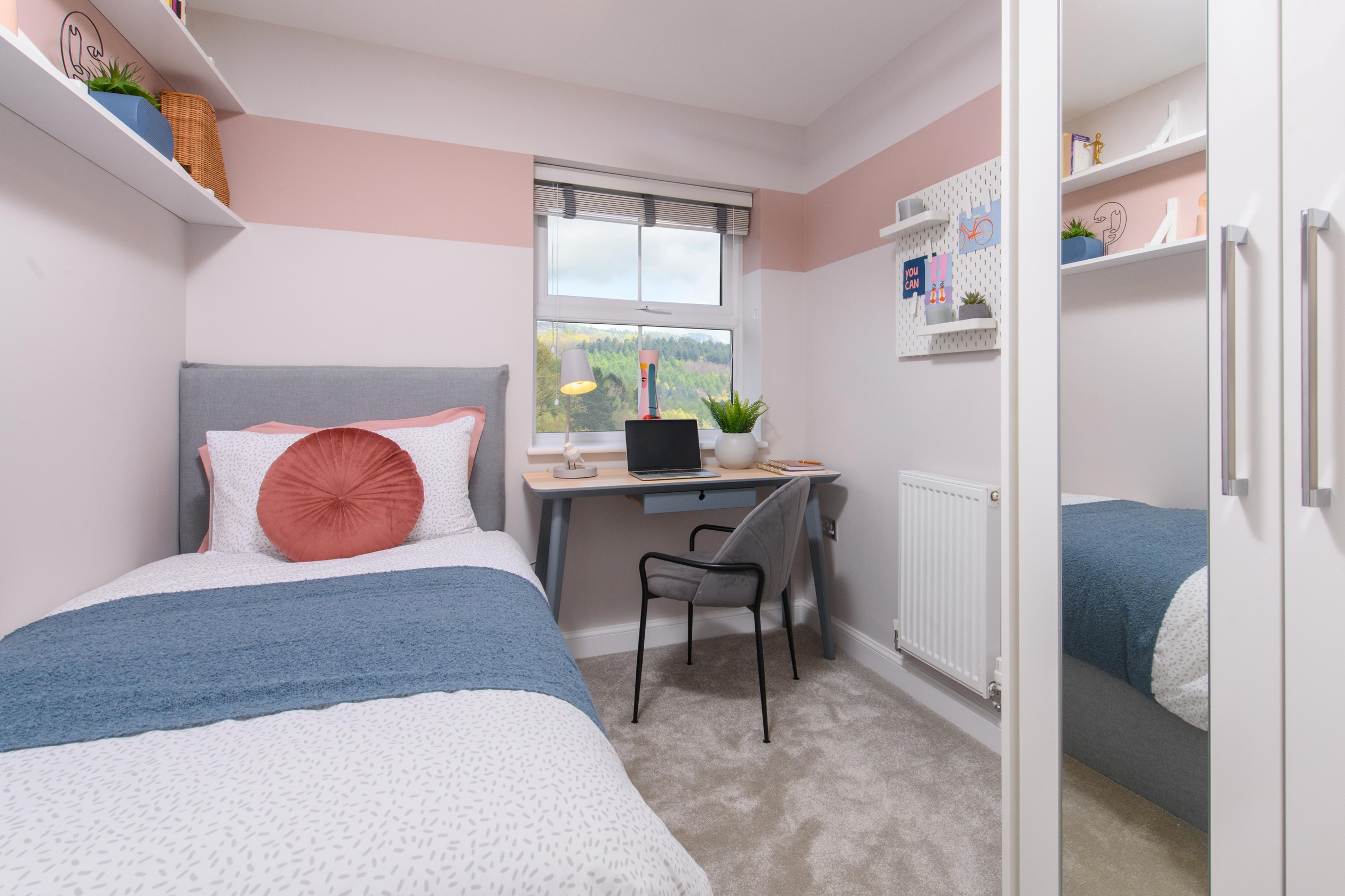 Internal view of the Hadley single bedroom