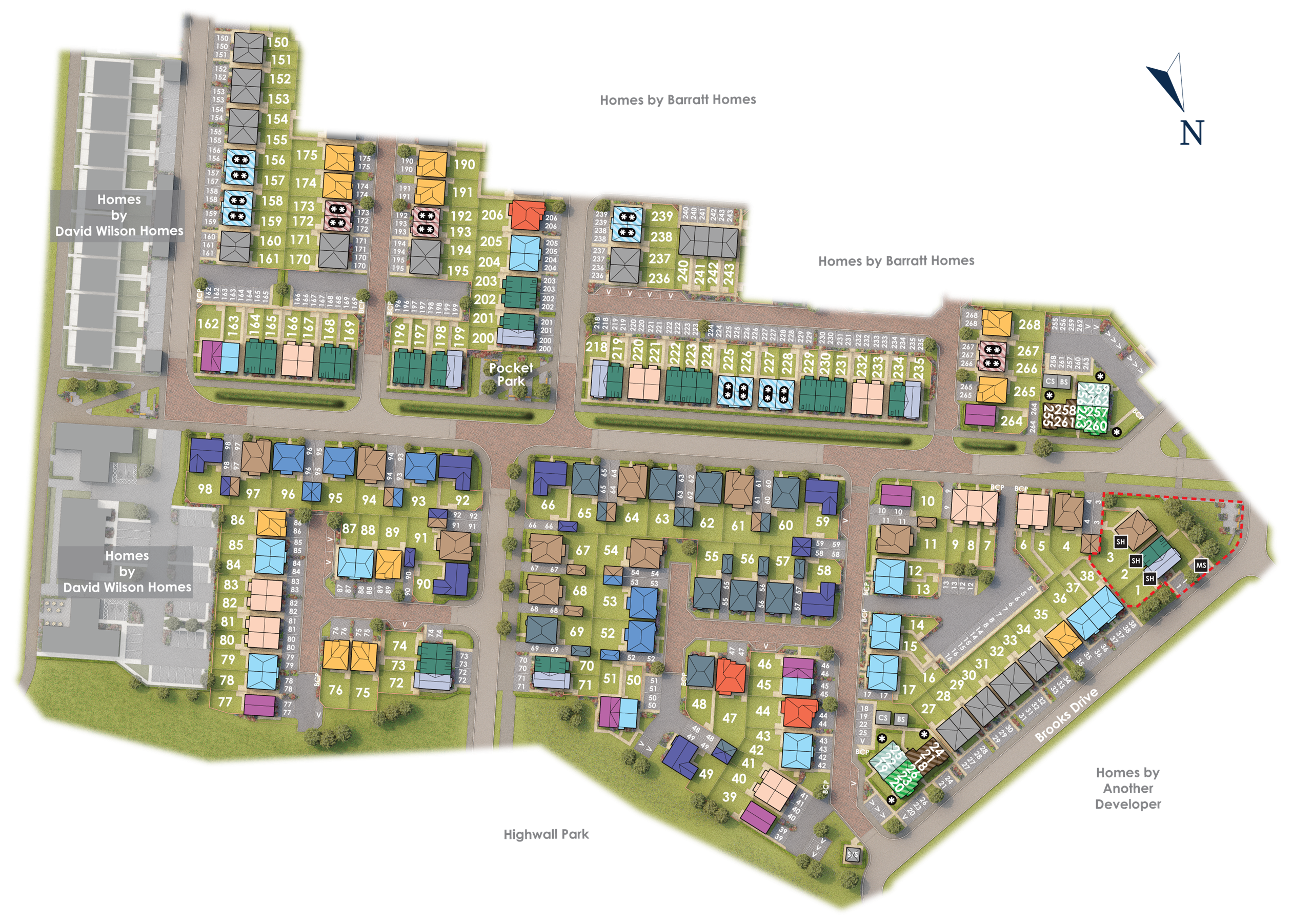 The Waterside site plan