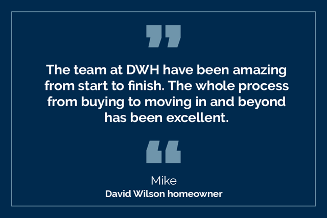 Happy David Wilson homeowner