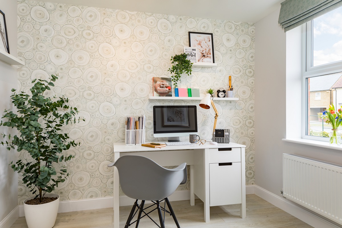 Office space with desk and chair