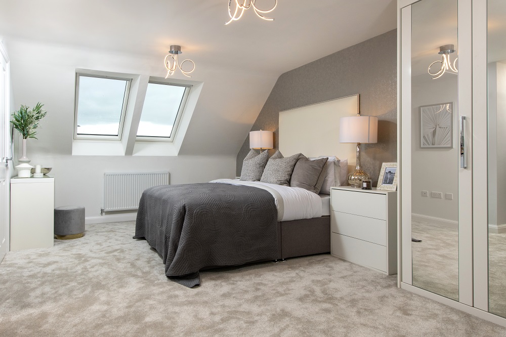 Bedroom with fitted wardrobes