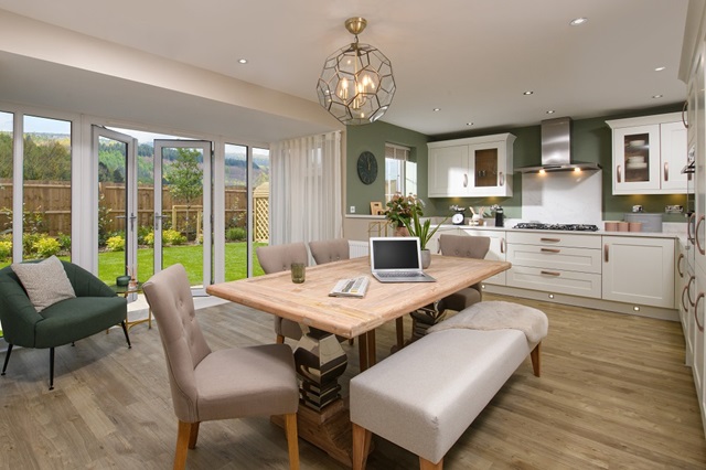 The Holden - open-plan kitchen and dining area