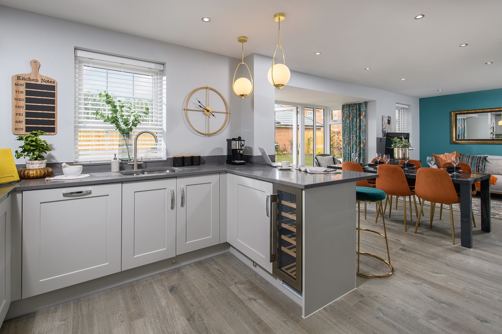Kitchen and Dining Room of a new build home