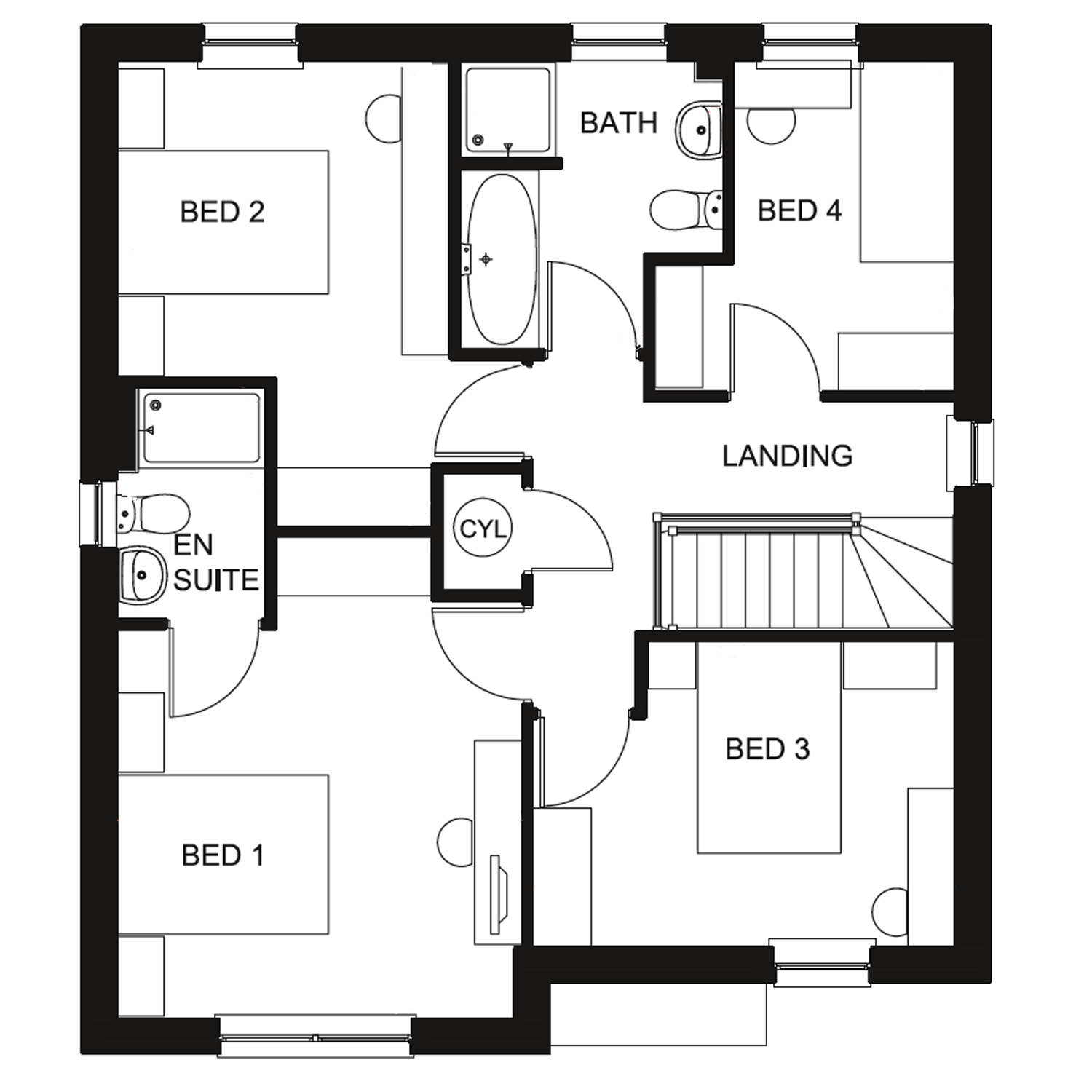 Ballater first floor plan