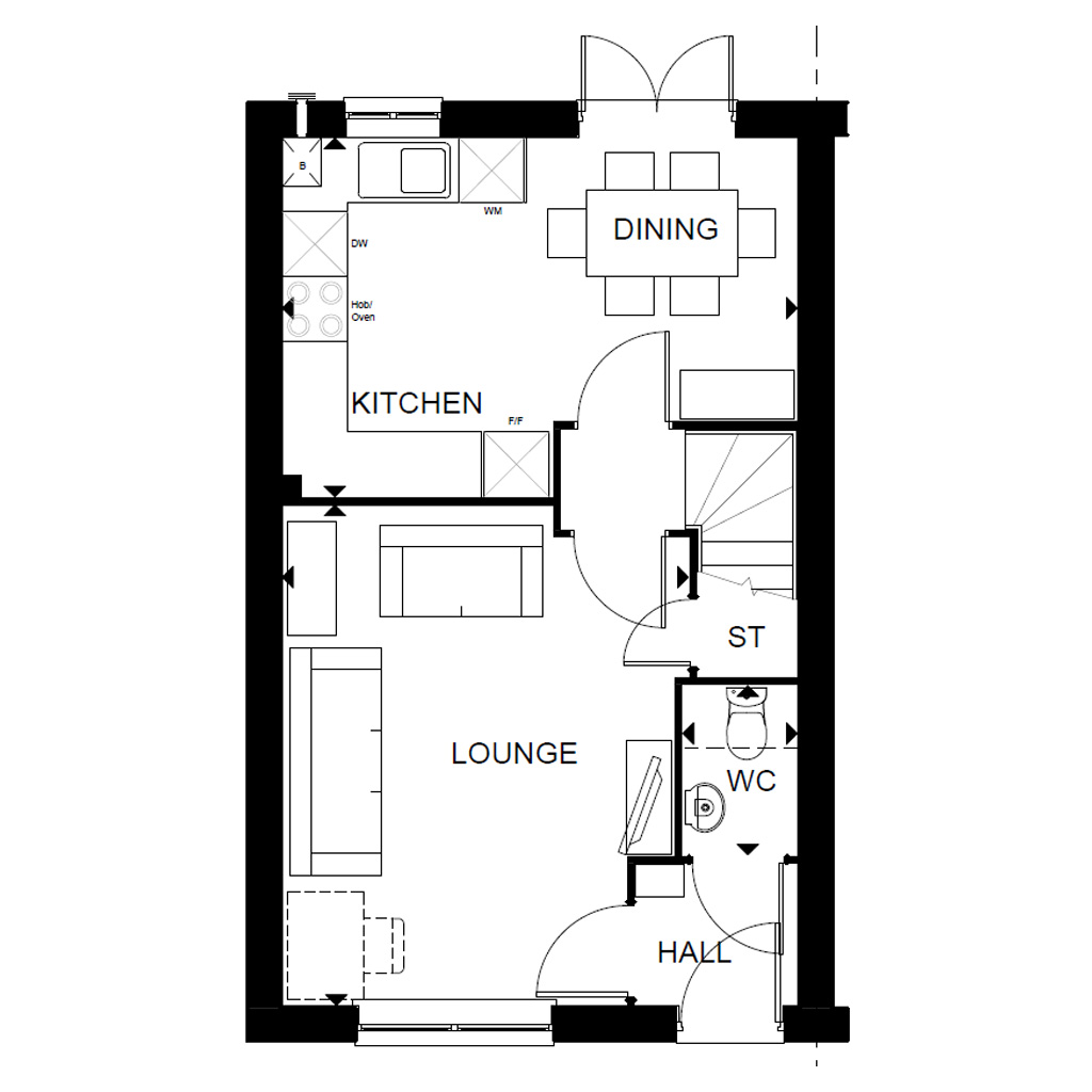 Archford Standard Ground Floorplan
