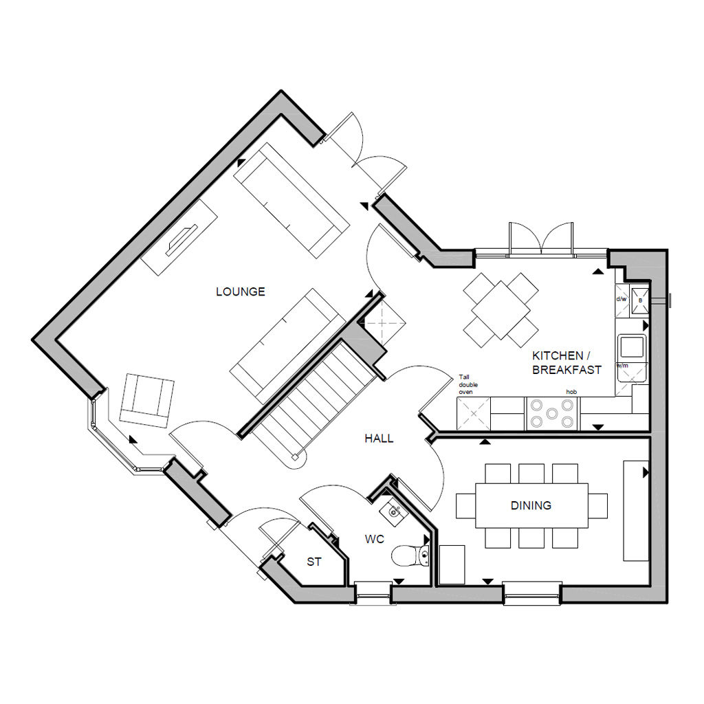 Ashington Standard Ground Floorplan