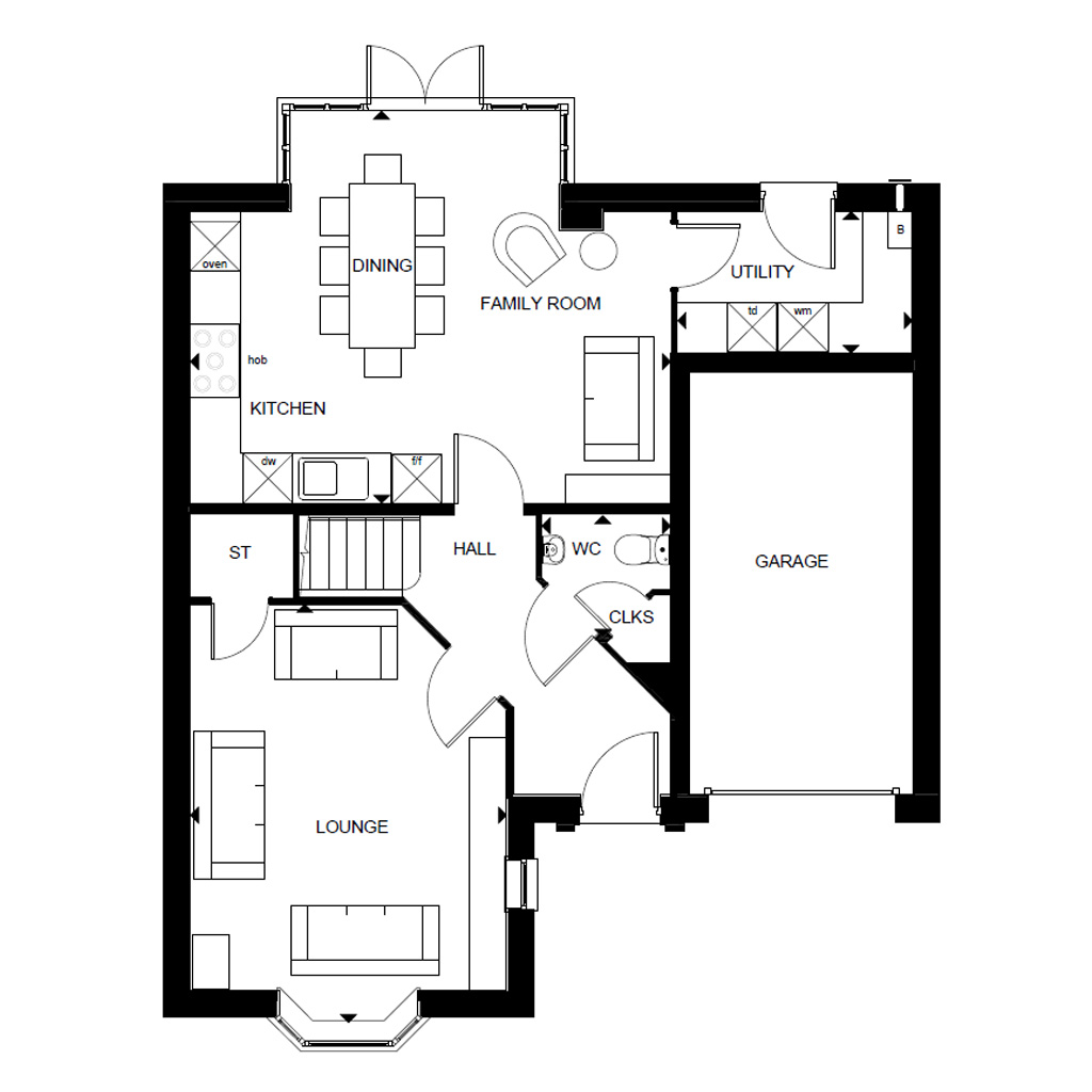 Drummond Standard Ground Floorplan