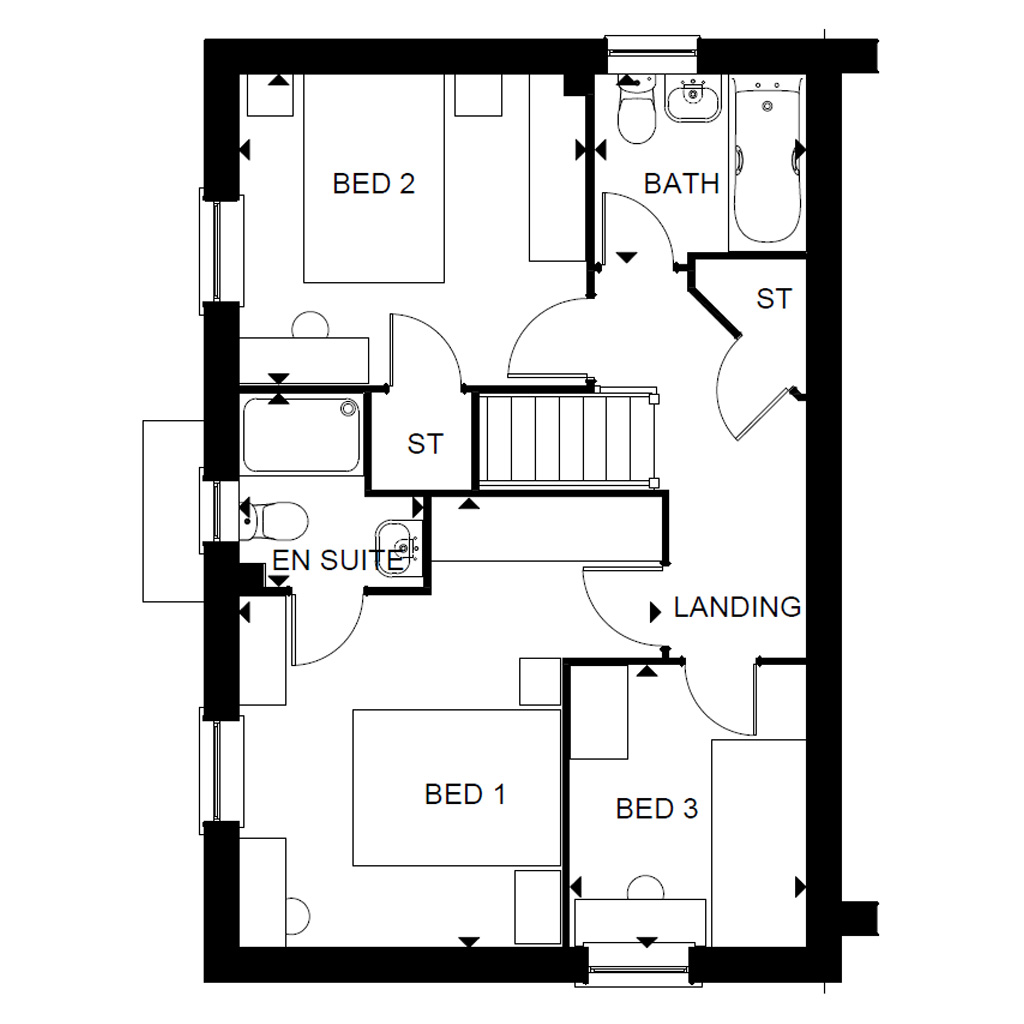 Hadley Standard First Floorplan