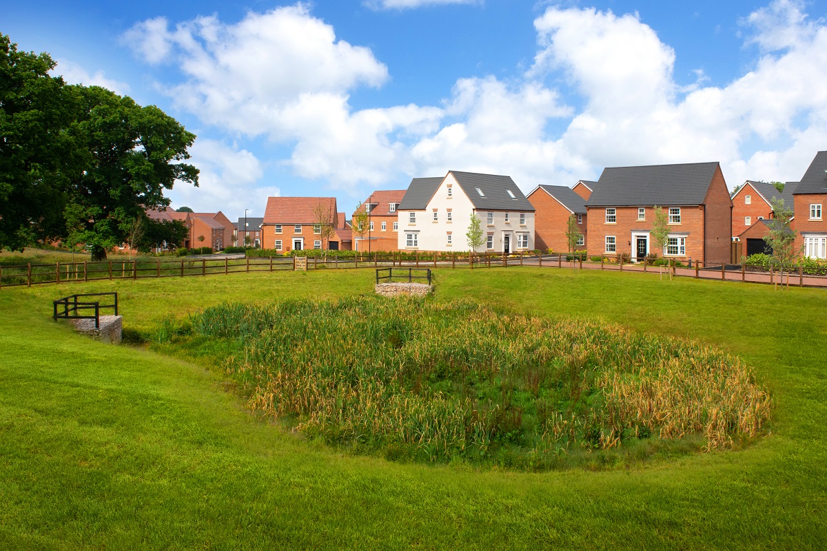 Mickleover development - open green space